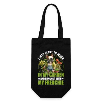 Je veux juste travailler dans mon jardin et passer du temps avec - Sac à bouteille - noir - Devant