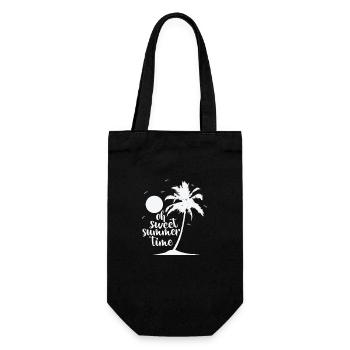 Oh douce vacances d’été Tree Palm - Sac à bouteille - noir - Devant