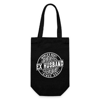 Worlds Bets Ex Husband since 2021 Scheidungs - Geschenkbeutel für Flaschen - Schwarz - Vorne