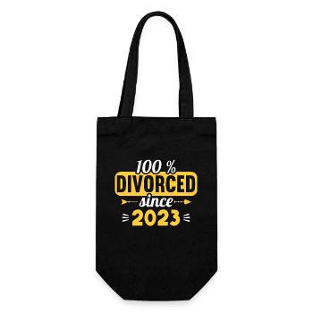 100% divorcé depuis 2023 divorce - Sac à bouteille - noir - Devant