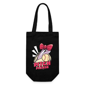 Softball drôle - Sac à bouteille - noir - Devant