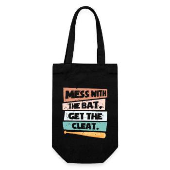 Drôle de softball - Sac à bouteille - noir - Devant