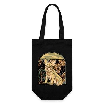 Bouledogue français - Sac à bouteille - noir - Devant