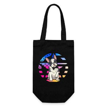 Bouledogue français - Sac à bouteille - noir - Devant
