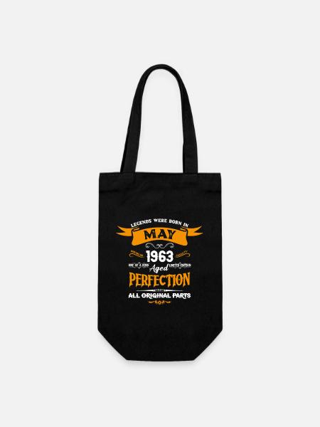 Legends Were Born In May 1963 - Geschenkbeutel für Flaschen - Schwarz