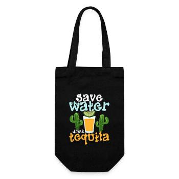 Save Water Drink Tequila Cinco De Mayo Party - Geschenkbeutel für Flaschen - Schwarz - Vorne