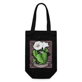 Field winds, winds, vintage botanical illustration - Gift Bag for Bottles - black - Front