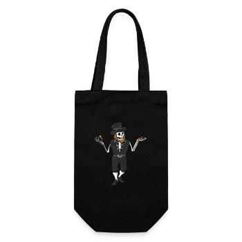 Gothic Leprechaun Pisces Leprechaun Leprechaun mem - Geschenkbeutel für Flaschen - Schwarz - Vorne