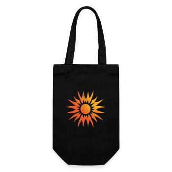 Tarot Sun Sun Summer Family Holidays on the Beach - Gift Bag for Bottles - black - Front