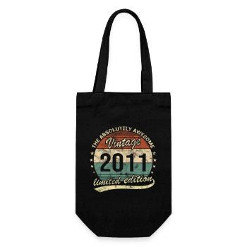 Génial depuis le design d’anniversaire rétro vintage 2011 - Sac à bouteille - noir - Devant