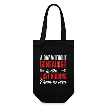 Généalogie Généalogie Généalogiste - Sac à bouteille - noir - Devant