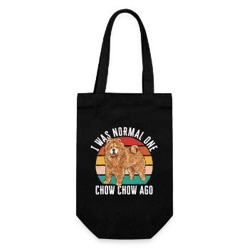 Chow Chow Hund - Geschenkbeutel für Flaschen - Schwarz - Vorne