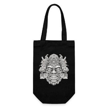 Psychedelic head - Gift Bag for Bottles - black - Front