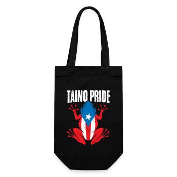 Taino Pride Awesome Puerto Rican Coqui A Puerto - Gift Bag for Bottles - black - Front