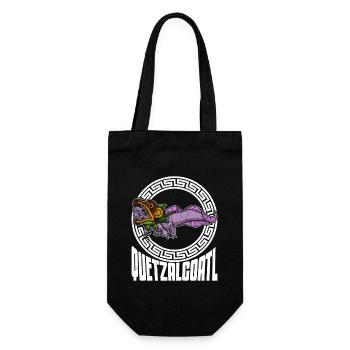 Quetzalcoatl Axolotl Mexiko Azteken Gottheit - Geschenkbeutel für Flaschen - Schwarz - Vorne