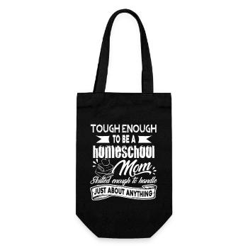 Homeschool Proud Homeschool Mom - Gift Bag for Bottles - black - Front