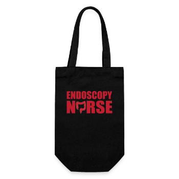 Endoskopie Krankenschwester - Geschenkbeutel für Flaschen - Schwarz - Vorne