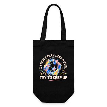 Je sais que je joue comme une fille essaie de suivre - Sac à bouteille - noir - Devant