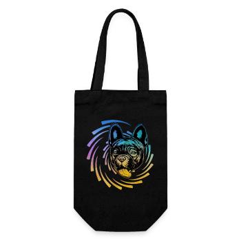 Bouledogue français - Sac à bouteille - noir - Devant