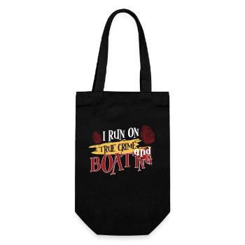 True Crime Murder Spy Crime Interest Gift Idea - Geschenkbeutel für Flaschen - Schwarz - Vorne