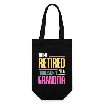 Grand-mère à la retraite Drôle de professionnel de la fête des mères - Sac à bouteille - noir - Devant