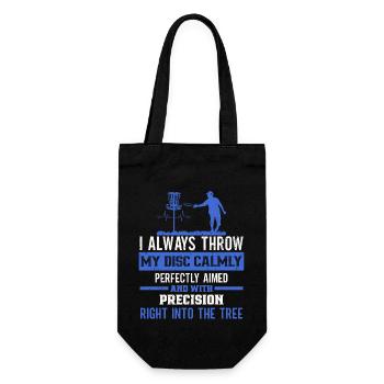 Disc Golf Player Frisbee Player - Gift Bag for Bottles - black - Front
