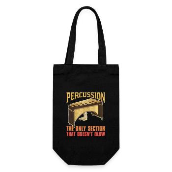 Music Music Sheet Music Vibraphone Musician School - Gift Bag for Bottles - black - Front