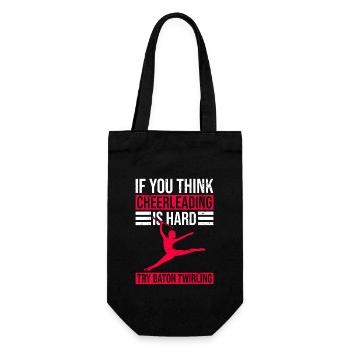 Gymnastik-design Für Baton Twirler - Gift Bag for Bottles - black - Front