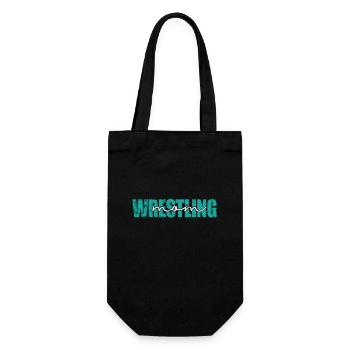 Wrestling Mom Ring Fight Show Stunt - Gift Bag for Bottles - black - Front