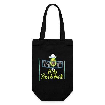 Heilige Blockamole Volleyball Avocado - Geschenkbeutel für Flaschen - Schwarz - Vorne