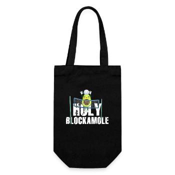 Heilige Blockamole Volleyball Avocado - Geschenkbeutel für Flaschen - Schwarz - Vorne