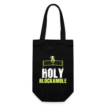 Heilige Blockamole Volleyball Avocado - Geschenkbeutel für Flaschen - Schwarz - Vorne
