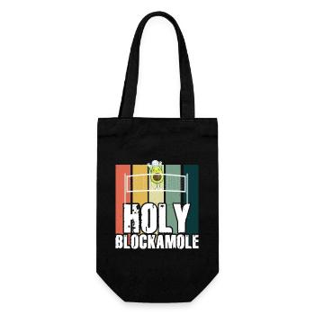 Heilige Blockamole Volleyball Avocado - Geschenkbeutel für Flaschen - Schwarz - Vorne