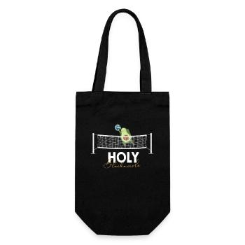 Heilige Blockamole Volleyball Avocado - Geschenkbeutel für Flaschen - Schwarz - Vorne