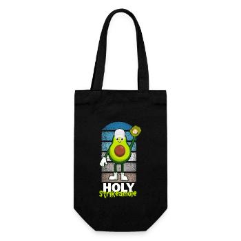 Holy Strikeamole Baseball Softball Avocado - Gift Bag for Bottles - black - Front