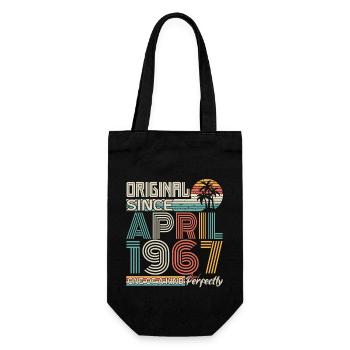 Avril 1967 anniversaire avril 1967 cadeau 1967 - Sac à bouteille - noir - Devant