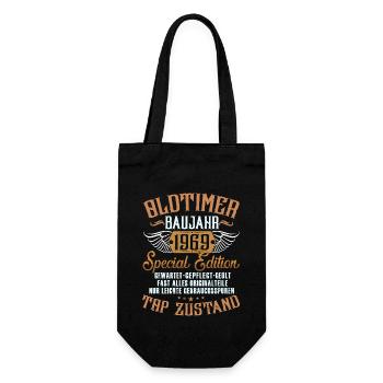 Oldtimer 1969 54. Geburtstag Geschenk Herren - Geschenkbeutel für Flaschen - Schwarz - Vorne