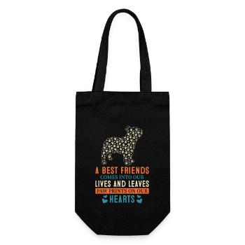 French Bulldog Funny Saying - Gift Bag for Bottles - black - Front
