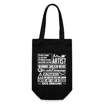 Artist Multitasking Job - Gift Bag for Bottles - black - Front