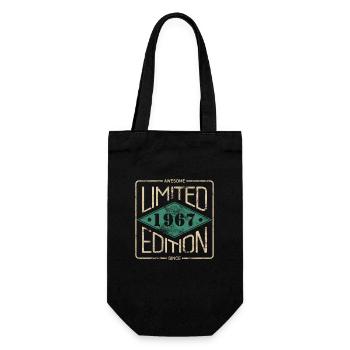 Awesome Since 1967 Retro Vintage Design - Geschenkbeutel für Flaschen - Schwarz - Vorne