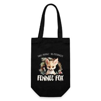Sweet Desert Fox Gift For Girls Kids - Gift Bag for Bottles - black - Front