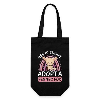 Sweet Desert Fox Gift For Girls Kids - Gift Bag for Bottles - black - Front