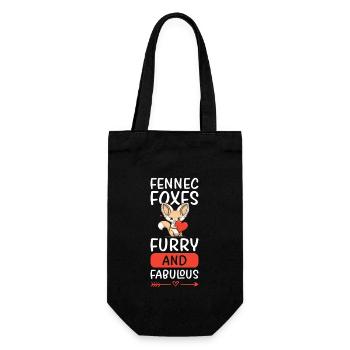 Sweet Desert Fox Gift For Girls Kids - Gift Bag for Bottles - black - Front