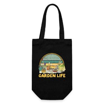 Vie de jardin Drôle drôle d’amoureux du jardinage Plante - Sac à bouteille - noir - Devant