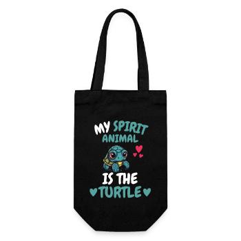 My Spiritual Animal Gift Ocean Turtle - Gift Bag for Bottles - black - Front