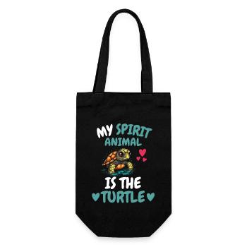 My Spiritual Animal Ocean Gift Turtle - Gift Bag for Bottles - black - Front