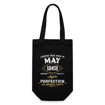 Les légendes sont nées en mai 1955 - Sac à bouteille - noir - Devant