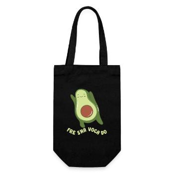 funny Avocado avocado pun avocado lover - Geschenkbeutel für Flaschen - Schwarz - Vorne