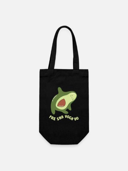 funny Avocado avocado pun avocado lover - Geschenkbeutel für Flaschen - Schwarz