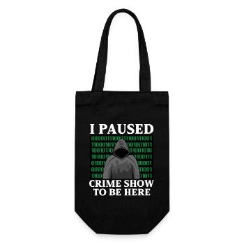 True Crime Murder Spy Crime Interest Gift Idea - Geschenkbeutel für Flaschen - Schwarz - Vorne